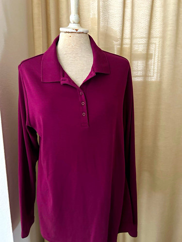 Lands end damen polo langarm - damen,