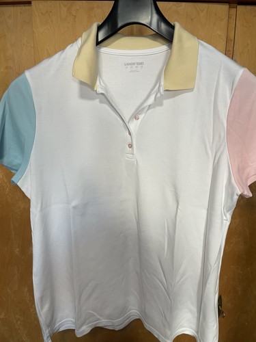Landsend poloshirt weiß - landsend, gr.46