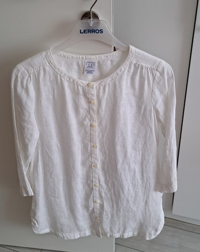 Weiße damen leinenbluse - damen,