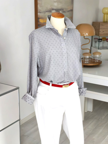 Lands end baumwolle bluse hemd - baumwolle,