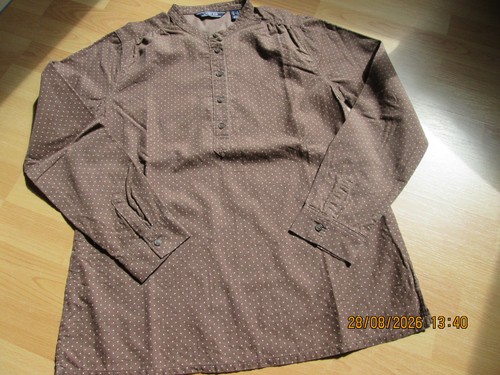 Damenbluse braun getupft von
